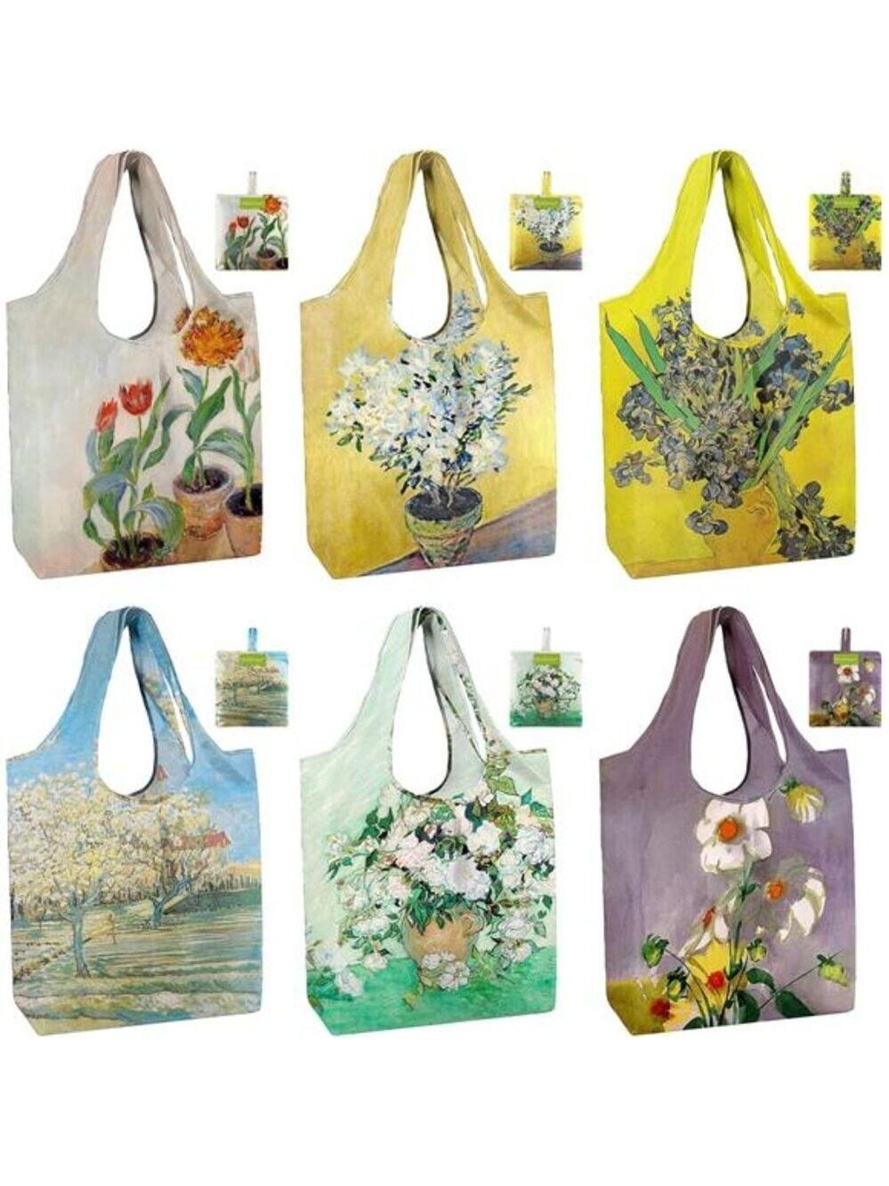 Reusable Grocery Bags 6 Pack Heavy Duty Foldable Tote Bags Large Shopping Bags
